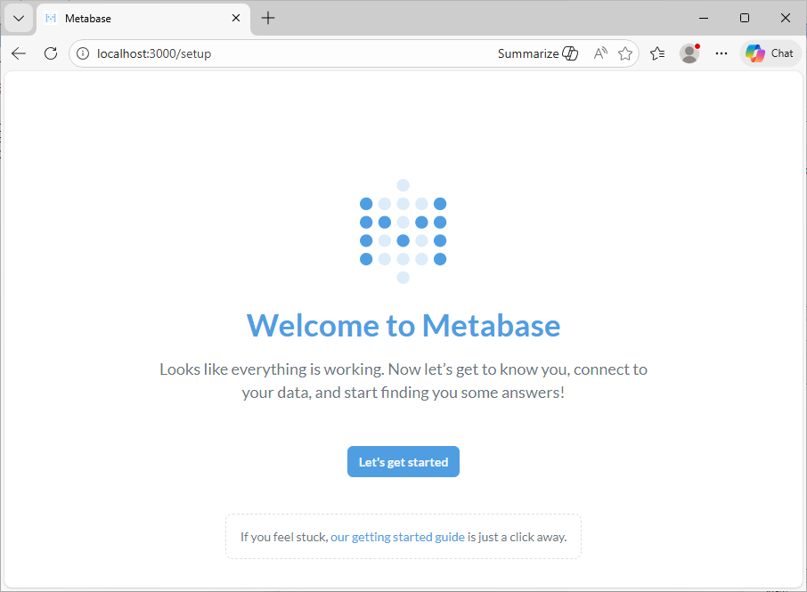 Metabase setup